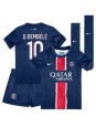 Billige Paris Saint-Germain Ousmane Dembele #10 Hjemmedraktsett Barn 2024-25 Kortermet (+ Korte bukser)